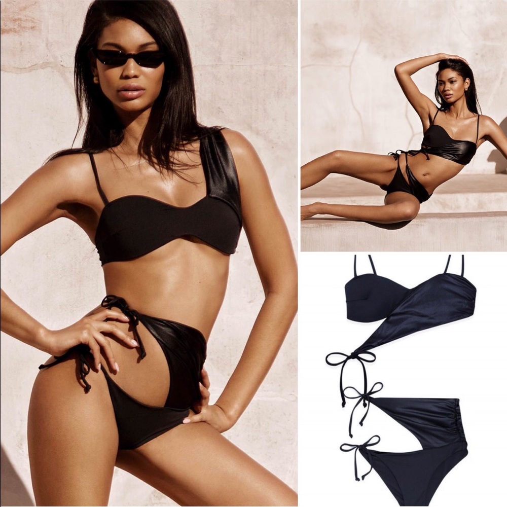 Beach Bunny Chanel black Swimsuit Set - Picture 2 of 8